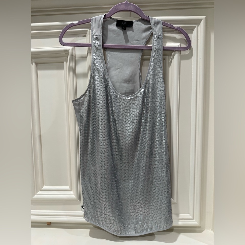 Banana Republic Shimmering Silver Tank Top